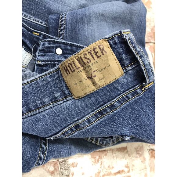 Hollister Denim Slim Fit Skinny Blue Jeans Dark Wash 1S W25 L29 - Picture 5 of 5